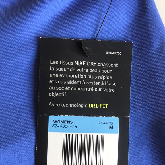 NWT Nike Blue Training Leggings Size M - Picture 4 of 8